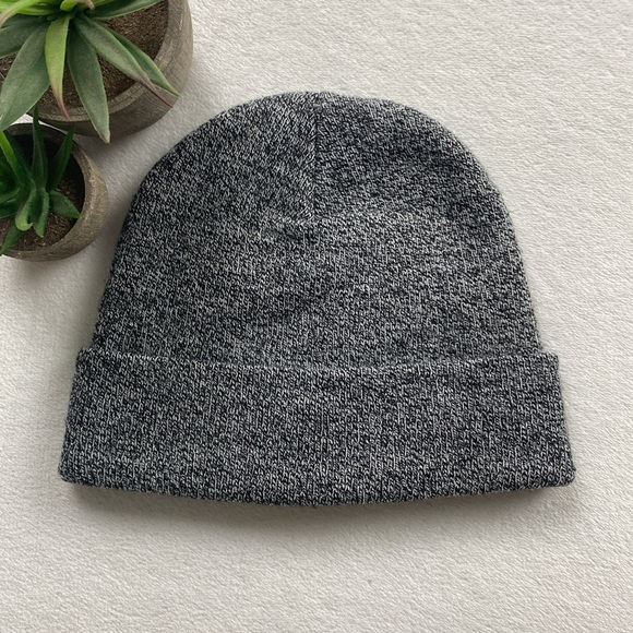 Carhartt Ribbed Knit Cuff Beanie (Black/White Static) - Picture 2 of 7